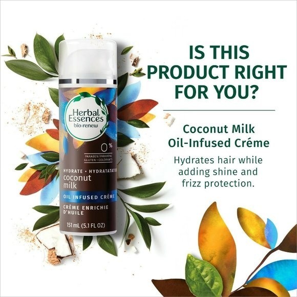 4 Herbal Essences Bio Renew Coconut Milk Creme - Picture 8 of 16